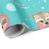 SlothとFriendsのクリスマスパターン ラッピングペーパー (ロールコーナー)