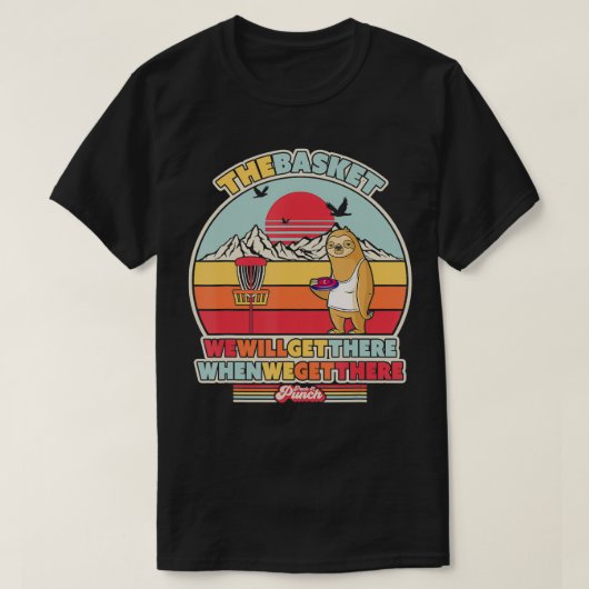 Slothディスクゴルフ我々が取得する時に取得する Tシャツ (デザイン正面)