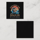 Slothハイキングチームが到着したら到着 スクエア名刺 (正面/裏面)