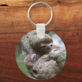 Slothベビーとぶら下がったMother's from a Tree キーホルダー (正面)