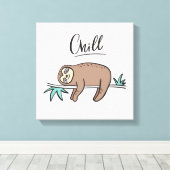 Sloth氏がChill氏に語る キャンバスプリント (インサイチュ (ウッドフロア))