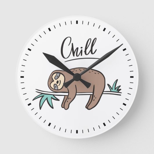 Sloth氏がChill氏に語る ラウンド壁時計 (正面)