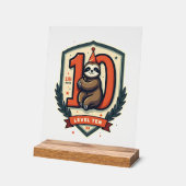 Sloth 10th Birthday Vintage Sunset Shirt 2 アクリルサイン (傾斜)