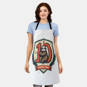 Sloth 10th Birthday Vintage Sunset Shirt 2 エプロン (着用した状態)