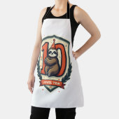 Sloth 10th Birthday Vintage Sunset Shirt 2 エプロン (インサイチュ)