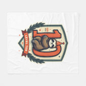 Sloth 10th Birthday Vintage Sunset Shirt 2 フリースブランケット (正面(横))