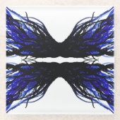 Sloth Abstract 7 Deadly Sins Alcohol Ink Art ガラスコースター (正面)