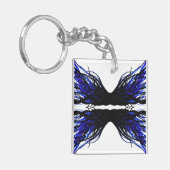 Sloth Abstract 7 Deadly Sins Alcohol Ink Art キーホルダー (正面左)