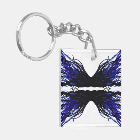 Sloth Abstract 7 Deadly Sins Alcohol Ink Art キーホルダー (正面左)