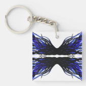 Sloth Abstract 7 Deadly Sins Alcohol Ink Art キーホルダー (正面)