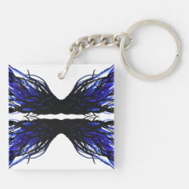 Sloth Abstract 7 Deadly Sins Alcohol Ink Art キーホルダー