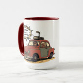 Sloth and Bunny Cartoon Road Trip Adventure マグカップ (正面左)