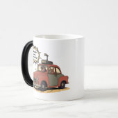 Sloth and Bunny Cartoon Road Trip Adventure モーフィングマグカップ (正面左)