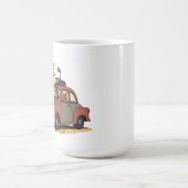 Sloth and Bunny Cartoon Road Trip Adventure モーフィングマグカップ (中央)