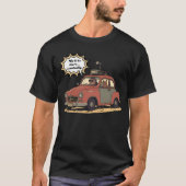 Sloth and Bunny Cartoon Road Trip Adventure Tシャツ (正面)