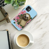 Sloth and Flowers Case-Mate iPhoneケース