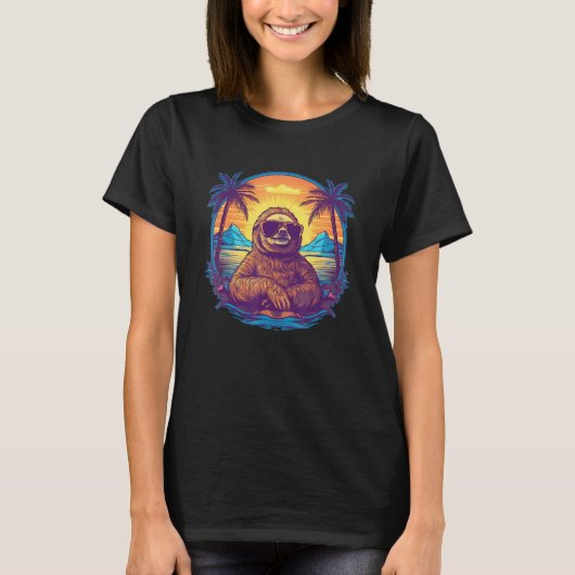 Sloth   Animal Men Women Kids 4 Tシャツ (正面)