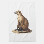 Sloth Antique Engraving Retro Graphic (2) キッチンタオル (縦)