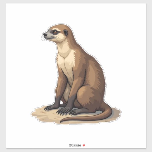 Sloth Antique Engraving Retro Graphic (2) シール (シート)