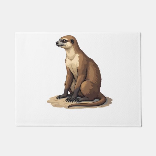 Sloth Antique Engraving Retro Graphic (2) ドアマット (正面)