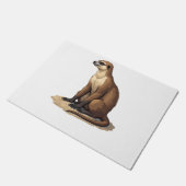 Sloth Antique Engraving Retro Graphic (2) ドアマット (アングル)