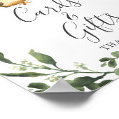 Sloth Baby Showerカードとギフトサイン ポスター (角)