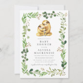 Sloth Baby Shower Invitation 招待状 (正面)