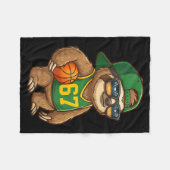 Sloth Basketball 67 Gen Alpha Slang Srts Men Boys  フリースブランケット (正面(横))