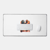 Sloth Basketball Vintage Funny Retro Dunk Shirt 2 デスクマット (キーボード&マウス)