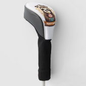 Sloth Birthday Shirt Vintage Cake Animal Graphic ゴルフヘッドカバー (アングル)