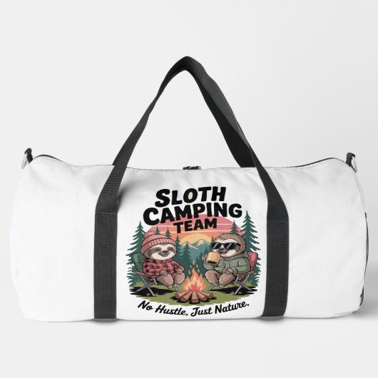  Sloth Camping Team No Hustle ダッフルバッグ (正面)