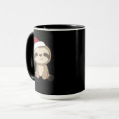 Sloth Christmas Snow Winter Animals Sloths Mug マグカップ (正面左)