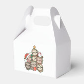Sloth Christmas Tree Funny Animal Christmas Favor  フェイバーボックス (裏面サイド)