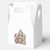 Sloth Christmas Tree Funny Animal Christmas Favor  フェイバーボックス (オープン)