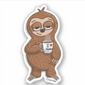 Sloth Coffee シール (正面)
