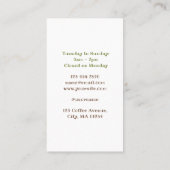 Sloth Coffee Shop Loyalty Punch Card ロイヤリティカード (裏面)