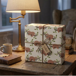 Sloth & Coffee Wrapping Paper ラッピングペーパー