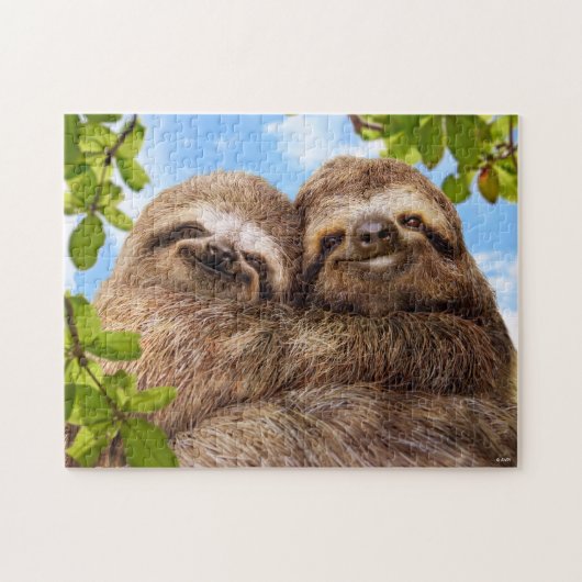Sloth Couple ジグソーパズル (横)