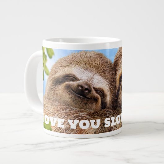 Sloth Couple ジャンボコーヒーマグカップ (正面左)