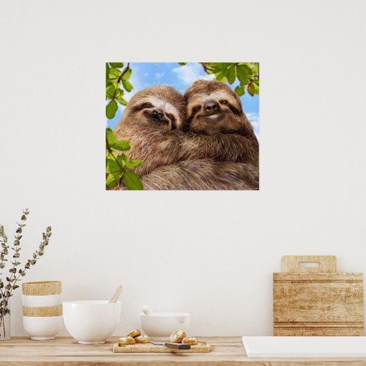 Sloth Couple ポスター (キッチン)