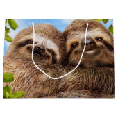 Sloth Couple ラージペーパーバッグ (正面)