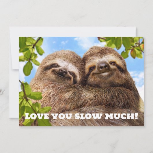 Sloth Couple 招待状 (正面)