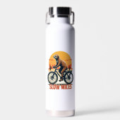 Sloth Cycling Vintage Adventure Mountain Ride ウォーターボトル (正面)