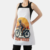 Sloth Cycling Vintage Adventure Mountain Ride エプロン (インサイチュ)