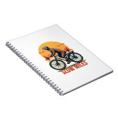 Sloth Cycling Vintage Adventure Mountain Ride ノートブック (右側)