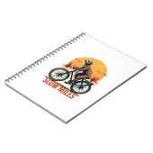Sloth Cycling Vintage Adventure Mountain Ride ノートブック (左側)