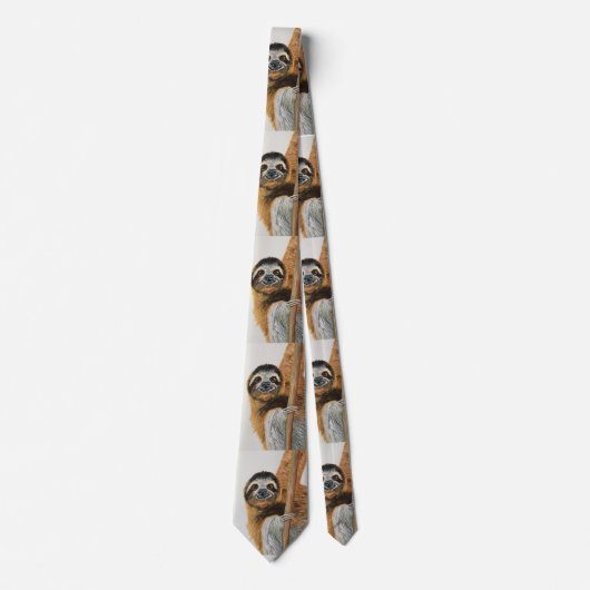 Sloth design tie ネクタイ (正面)
