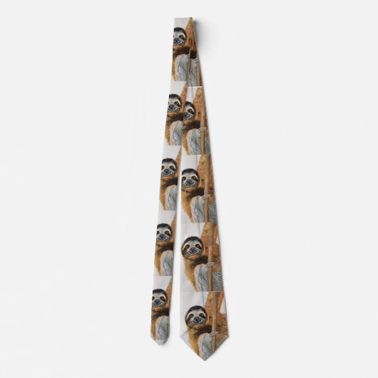Sloth design tie ネクタイ (裏面)