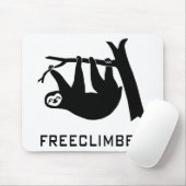 sloth faultier climber freeclimber freeclimbing マウスパッド (マウス)