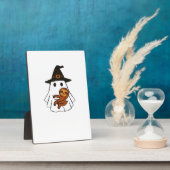 Sloth Halloween Ghost Witch Hat Animal Lovers Boys フォトプラーク (側面)